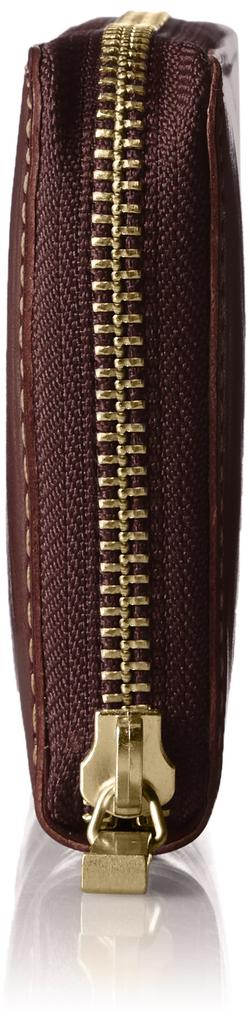 Кошелек круглый на молнии Area 266617 шоколадный [Takeokikuchi]