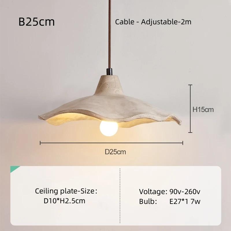 Спальня домашний ресторан светодиодный подвесной светильник в скандинавском стиле креативный кремовый стиль современное искусство средневековое освещение прикроватная лампа Wabi Sabi