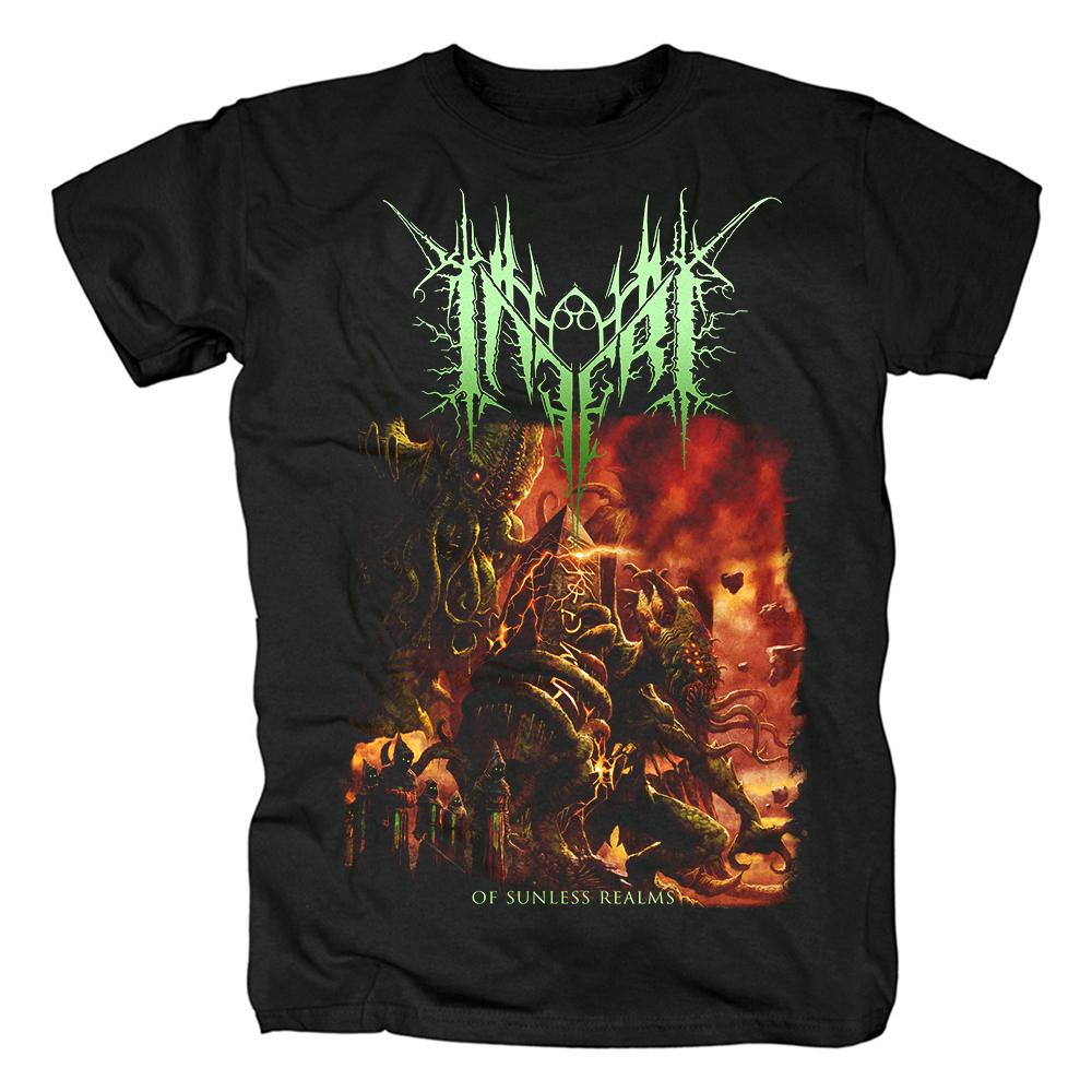 Harajuku Fashion Inferi American Melodic Death Metal Band Crewneck Cotton T Shirt Unisex Summer Short Sleeve Streetwear Tee Tops Unisex T-shirt