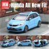 1/32 Honda FIT JAZZ Внедорожник Спортивная Игрушечная Машина JKM Литая Миниатюрная Модель Двери Открываются Звук и Свет Коллекция Подарок Для Мальчика Мальчиков Ребенка