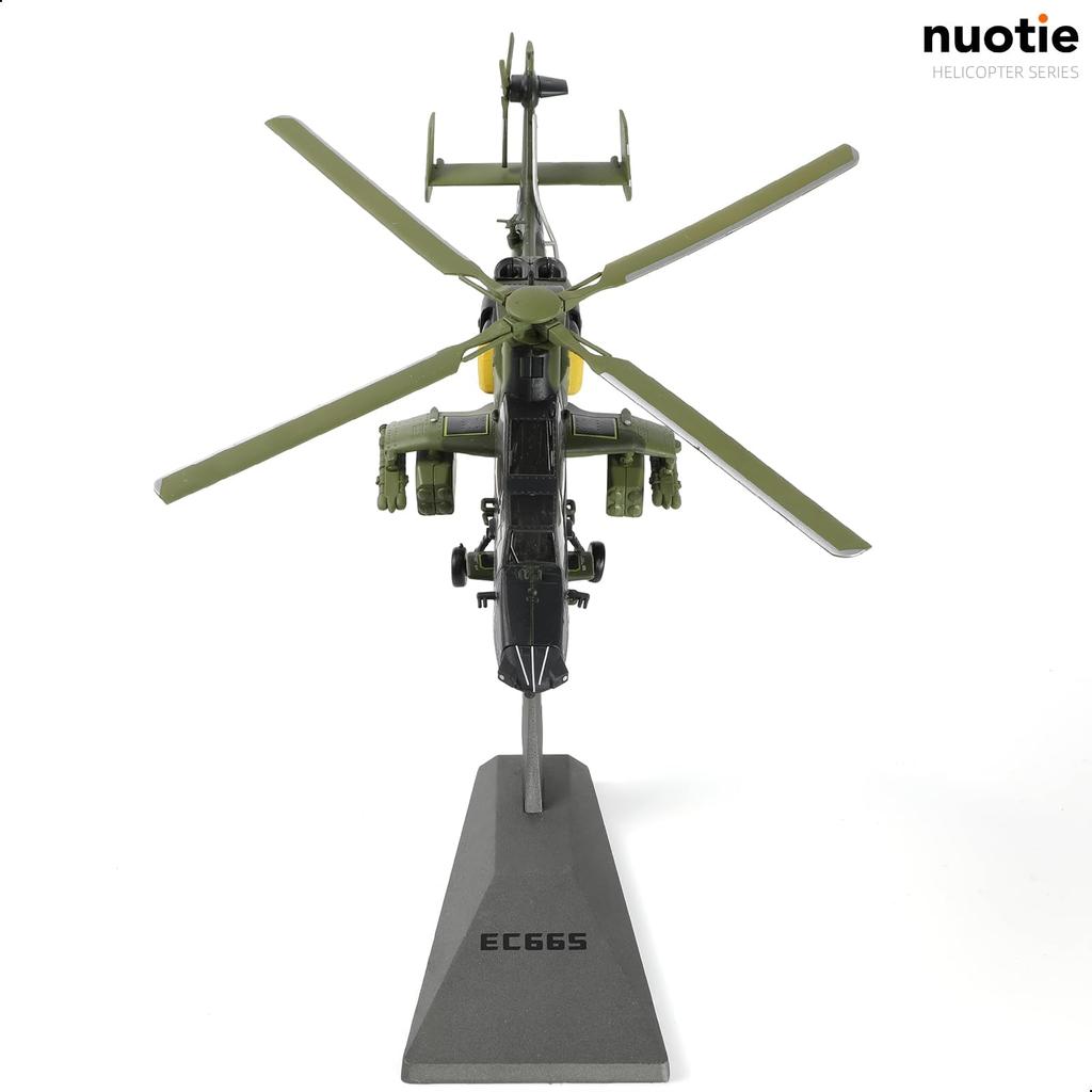 NUOTIE EC665 Eurocopter Tiger Металлическая модель самолета с подставкой UAT Немецкая военная литая модель вертолета из сплава Военная коллекция самолетов 1/72