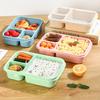 1000ML Lunch Box Portable 3-Compartment Bento Box Reusable Snack Food Container for School