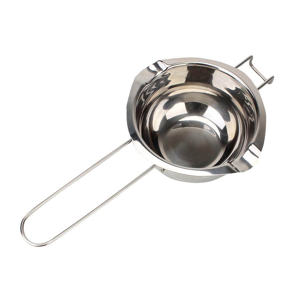 Нержавеющая сталь Шоколад Масло Плавильная кастрюля 1 шт. Инструмент для мыла ручной работы Кухонная миска для молока Бойлер с кисточкой для масла Длинная ручка