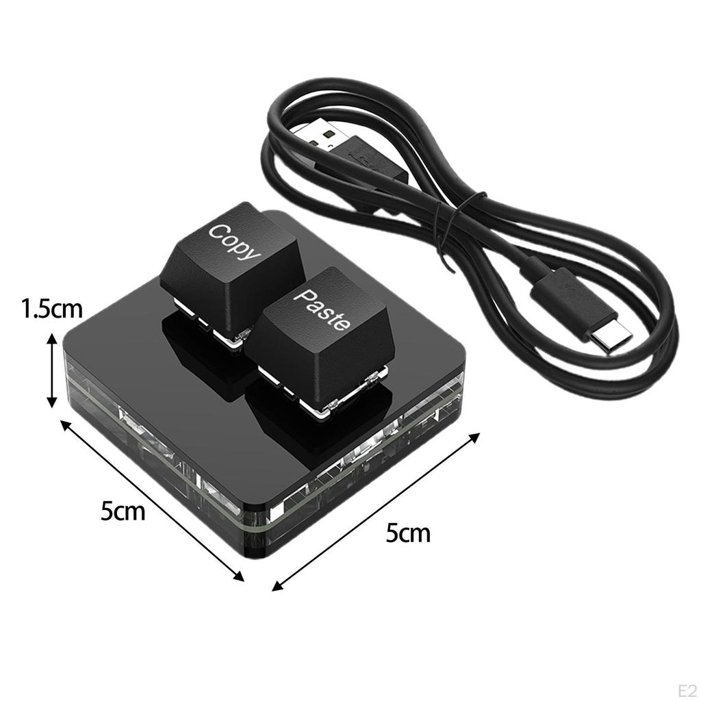 Copy and Paste 2 Key Keyboard Mechanical Gaming Type C Programming for