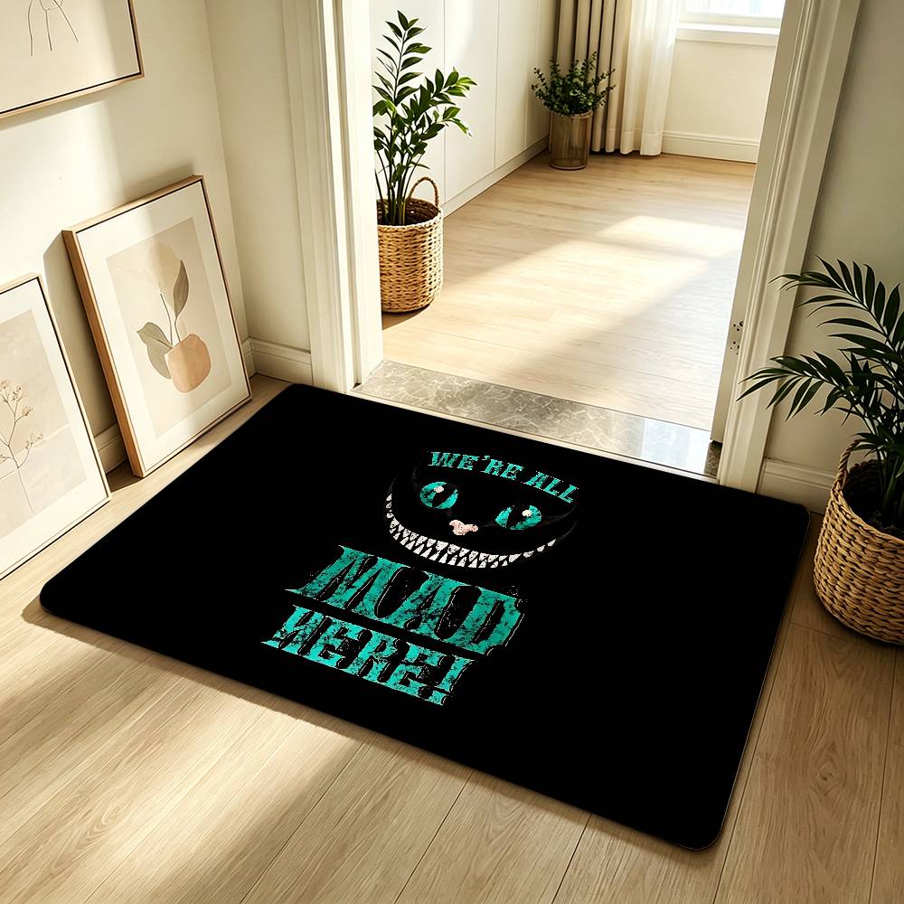 Anime C-cheshire-cat Cute Carpet Bathroom Anti-slip Mat Door Mat Home Decoration Mat Entrance Door Mat Scratch-resistant DoorMat