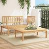 VidaXL Garden Lounge Set 2 Pcs Solid Acacia Wood, Garden Table and Chair Set, Lounge Set 365853