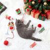 1 Set Christmas Cat Toys Cats Rattle Ball Plush Mice Cat Teaser Wand Kittens Stress Relief Interacting Toys for Cats Play Training Christmas Gift