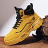 Британский стиль пустынные большие желтые ботинки мужские уличные ботинки Мартин мужские осень и зима 2024 рабочие ботинки локомотив высокий верх