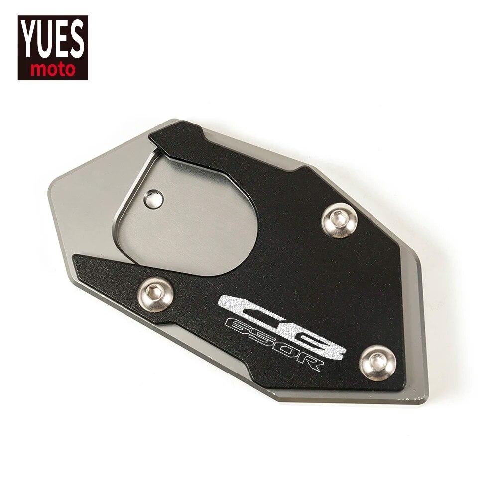 Аксессуары для мотоцикла, алюминиевая боковая подставка с ЧПУ, увеличительная пластина, подставка для увеличения, удлинитель для Honda CB650R 2018