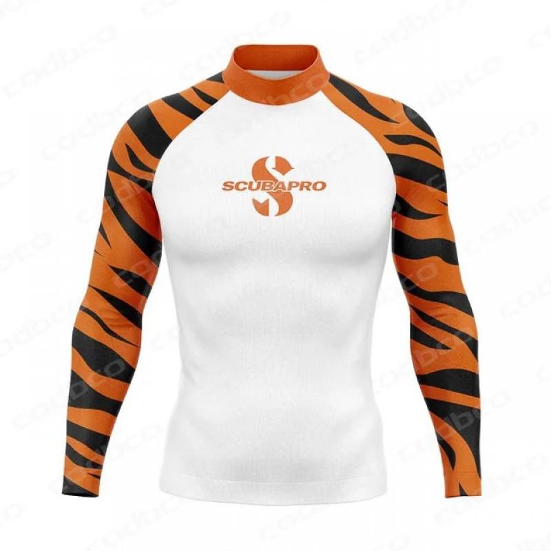 SCUBA Long Sleeve Rash Guard UPF50 Sun Protection Diving Suit Surfing Swimming