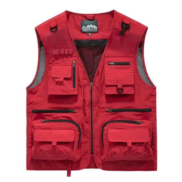 Outdoor Leisure Vest Men's Multi-Pocket Breathable Outdoor Sports Coat High-Quality Design Leisure Vest Men