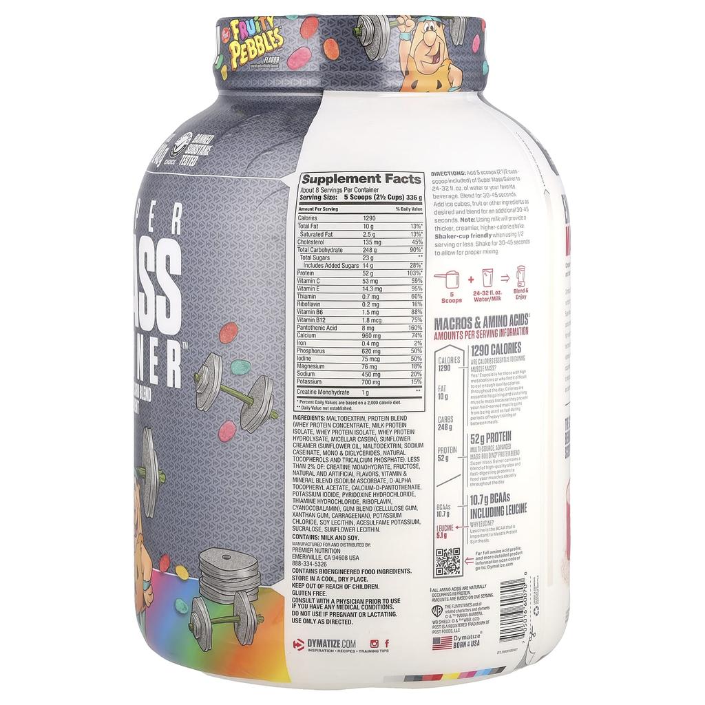 Dymatize Super Mass Gainer™, Fruity Pebbles, 6 Lbs (2.7 Kg)