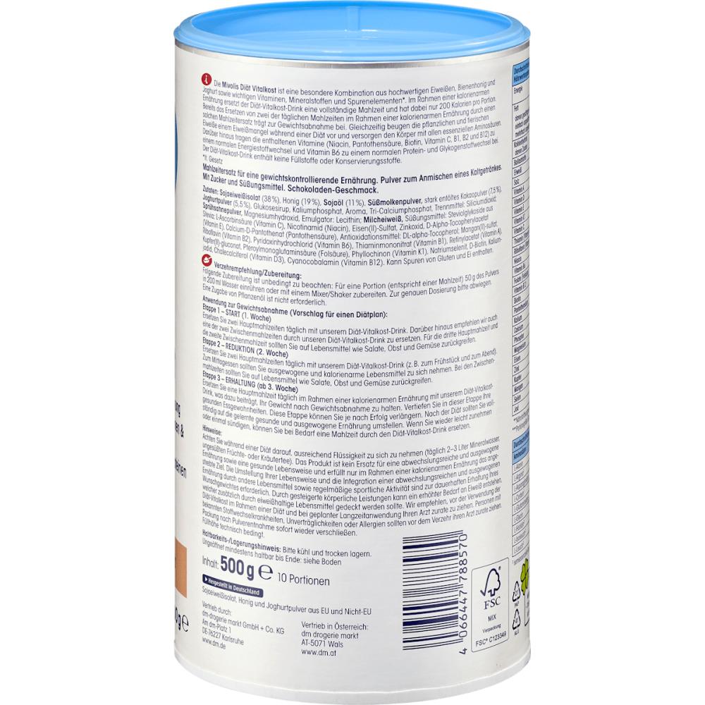 Mivolis Low-calorie Shake Powder 500g (chocolate Flavor)