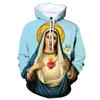 Новая толстовка с капюшоном Christian Jesus с принтом Девы Марии 3D для мужчин и женщин, толстовки с капюшоном большого размера, пуловеры с капюшоном, толстовки для детей, топы, одежда