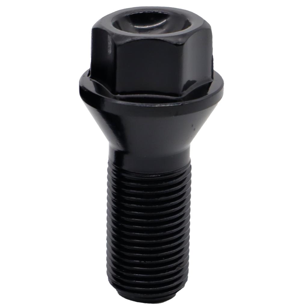 4 × For BMW X3 X5 X6 E70 E71 F20 F25 428i 528i M4 M5 Z4 Car Wheel Lug Bolts Nut Steel 36136781151 Black Car Standard Accessories