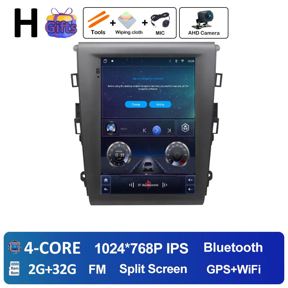 Смарт-система Android 14 для Ford Mondeo Fusion MK5 2013 2014 2015 2016 2017 2018 DSP Стерео Автомагнитола Вентилятор охлаждения Сенсорный экран