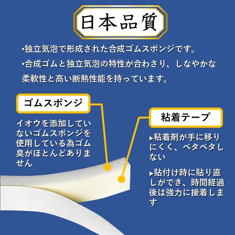 Made in Japan, Plump Original Crevice Tape, Ski-Match, White, Thick 0.08 x 0.6 inches