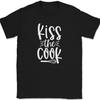 Kiss The Cook T-Shirt Funny Chef Cooking Baking Holiday Thanksgiving Tee