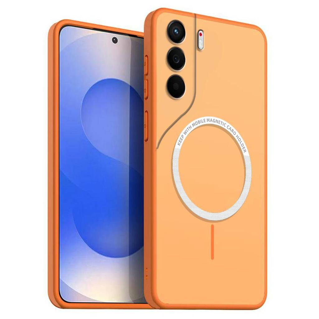Матовый Полупрозрачный Магнитный Чехол для Телефона TECNO CAMON 40, 40 Pro 4G 5G Мягкий ТПУ Чехол