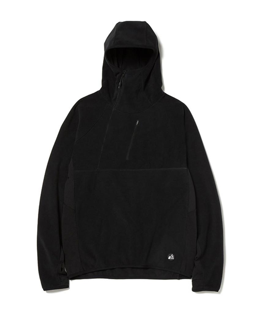 Snow Peak Толстовка с капюшоном MofM из флиса, размер L, MM4410-SW02, Толстовка, Мужская/Женская, Черная,