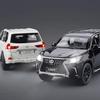 Toyota Lexus LX570 Большой внедорожный внедорожник Симуляция Литой и Игрушечный транспорт Звуки и Свет Машина с инерционным двигателем 1:Модель коллекции 32 сплава