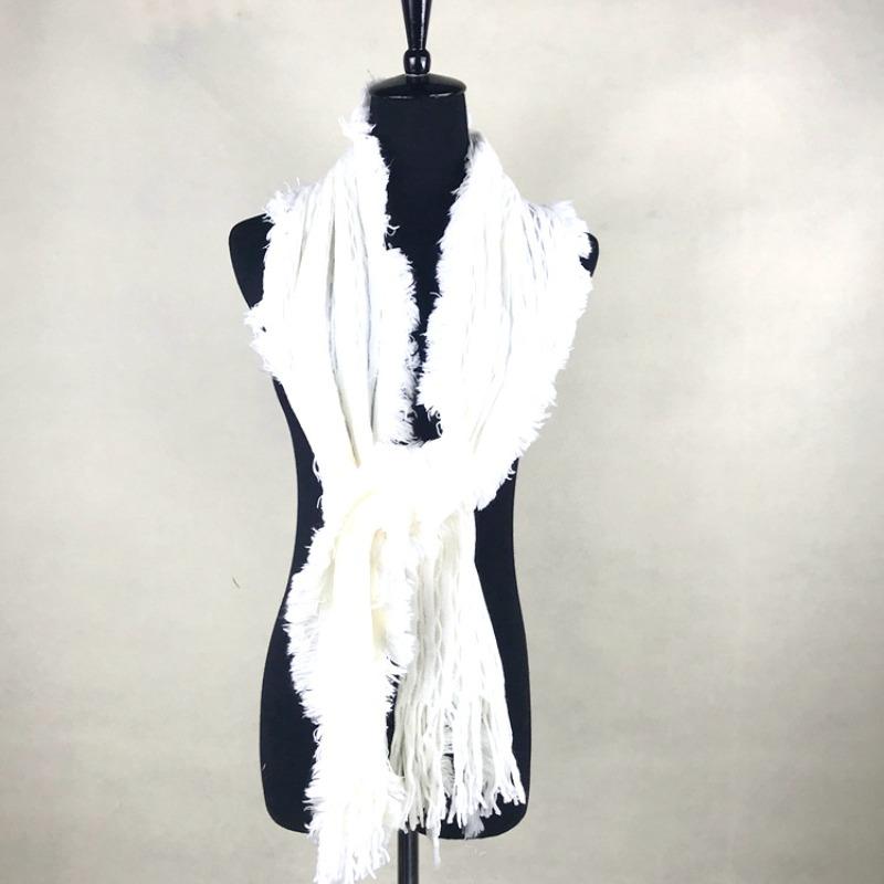 Autumn and Winter Dual-purpose Women's Imitation Cashmere Tassel Super Long Thickened Warm Color Plaid Scarf Shawl