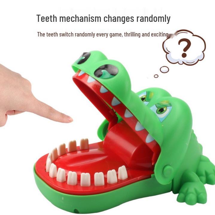Giant Crocodile Bite Prank Toy - Shark Tooth Extraction Game for Kids & Parents