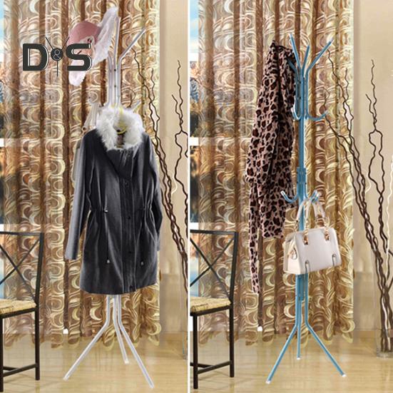 Вешалка для одежды с 12 крючками, отдельно стоящая вешалка для прихожей, спальни и офиса, металлическая вешалка для пальто, шляп и сумок