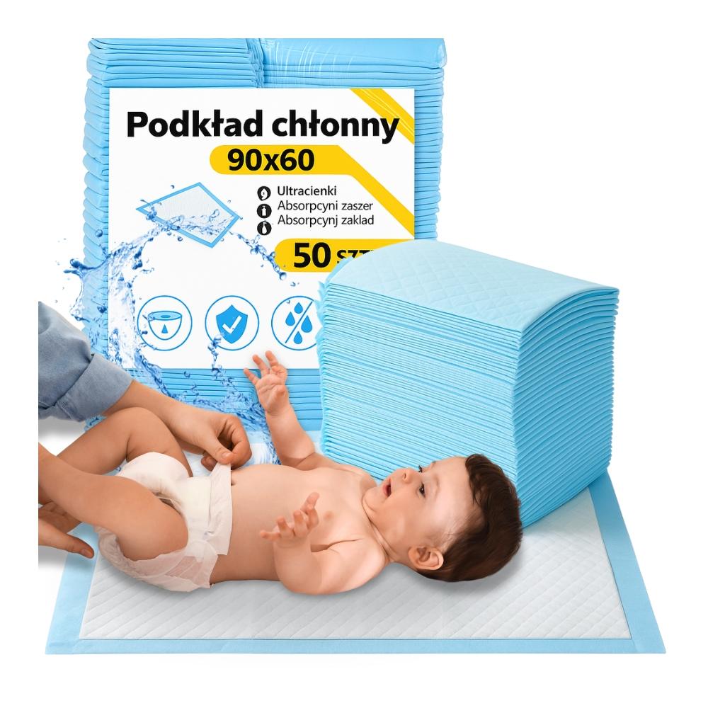 Hygienic absorbent pad 90x60 50pcs