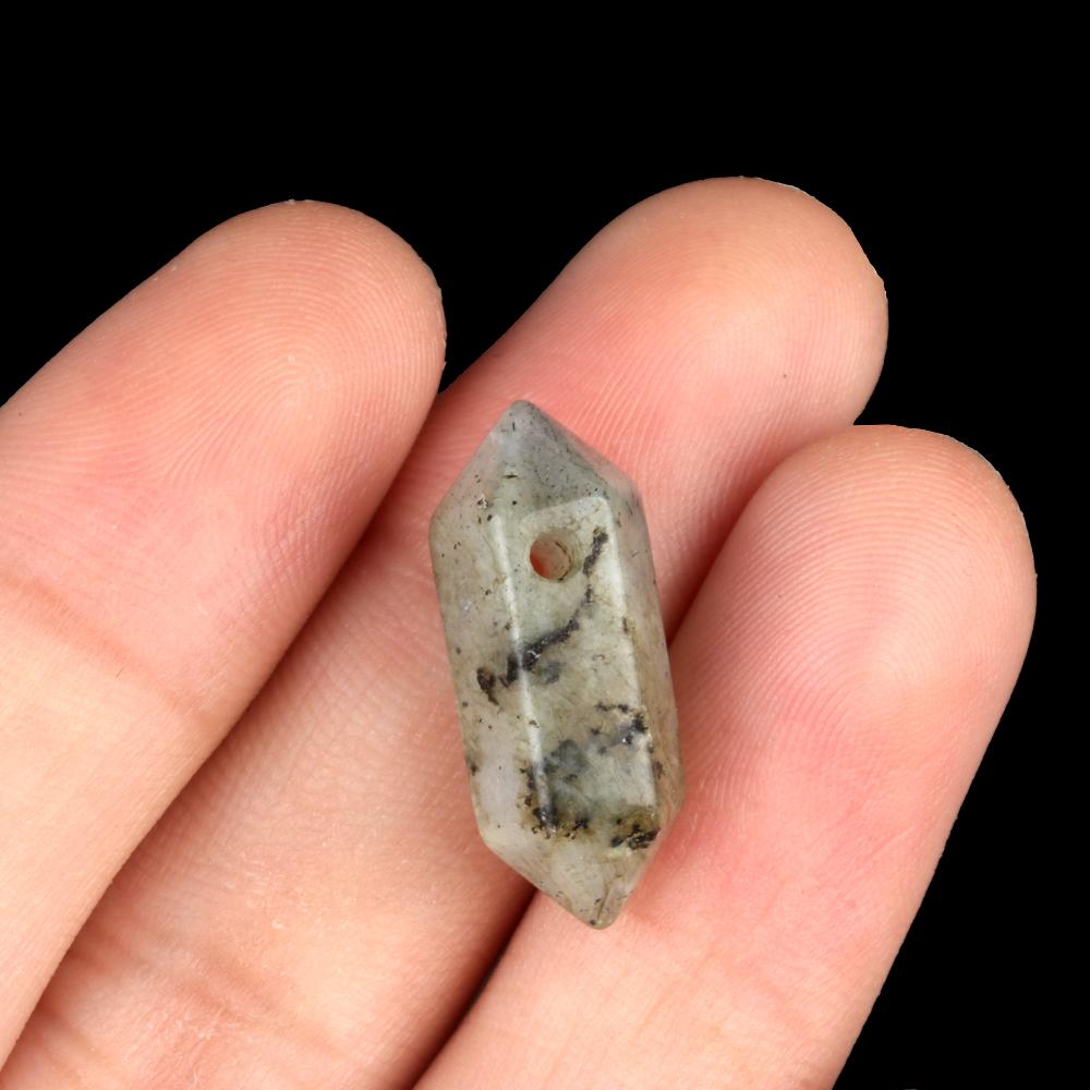 2 шт. серьги кулон натуральный камень шестиугольная колонна одно отверстие кулон для изготовления ювелирных изделий серьги ожерелье аксессуар своими руками