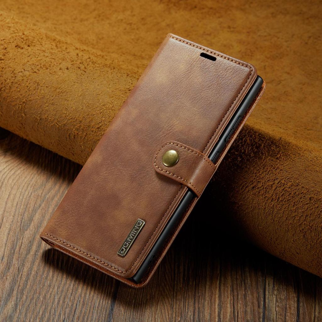 DG.MING 2 в 1 Магнитный съемный чехол-бумажник из воловьей кожи для телефона Samsung S23 S22 S21Ultra Plus S21 S20FE A14 A13 A53/iPhone 15 14 13 12Pro Max