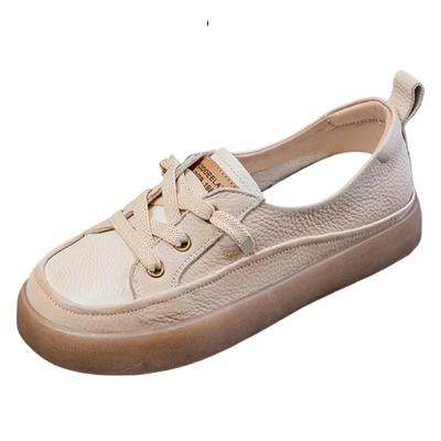 2 см Натуральная коровья кожа Удобные лоферы Эргономичные Осенние Мягкие Плоские Туфли Для Отдыха Летние Весенние Этнические Женские Туфли