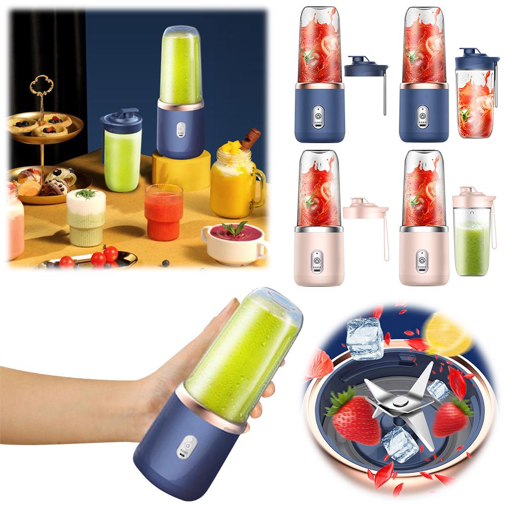 400ML Electric Juicer Mini Portable Blender Fruit Mixers Juice Extractor USB Rechargeable Smoothies Blender Juice Maker Machine