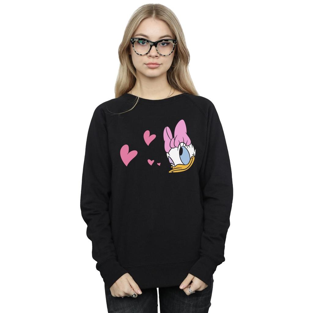 Disney Womens/Ladies Daisy Duck Kisses Sweatshirt
