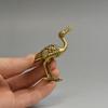 Vintage Brass Animal Crane Small Statue Lucky Home Decorations Desk Ornaments Miniatures Figurines Crafts Incense Holder Tea Pet