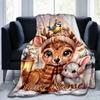 1PC Custom Name Winter Wonderland blanket versatile,all-season throw suitable for the living room,bedroom,camping,travel,and gift
