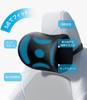 Wigoo Car Set of Cervical Pillow with Memory Breathable Easy Cervical Removable Compatible with All No Car Black Headrest, 2, Foam, Design,