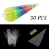 Jewelry  Wedding Supplies Seal Cone Pouch Snack Pocket Plastic Candy Bag Transparent Package