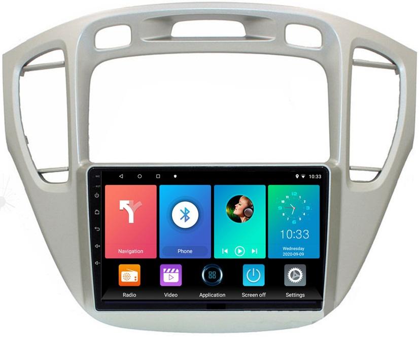 Автомобильный мультимедийный плеер Android 2 Din для Toyota Highlander 2000-2007, головное устройство, стерео Carplay, GPS-навигация, BT, WIFI, 4 + 64 ГБ