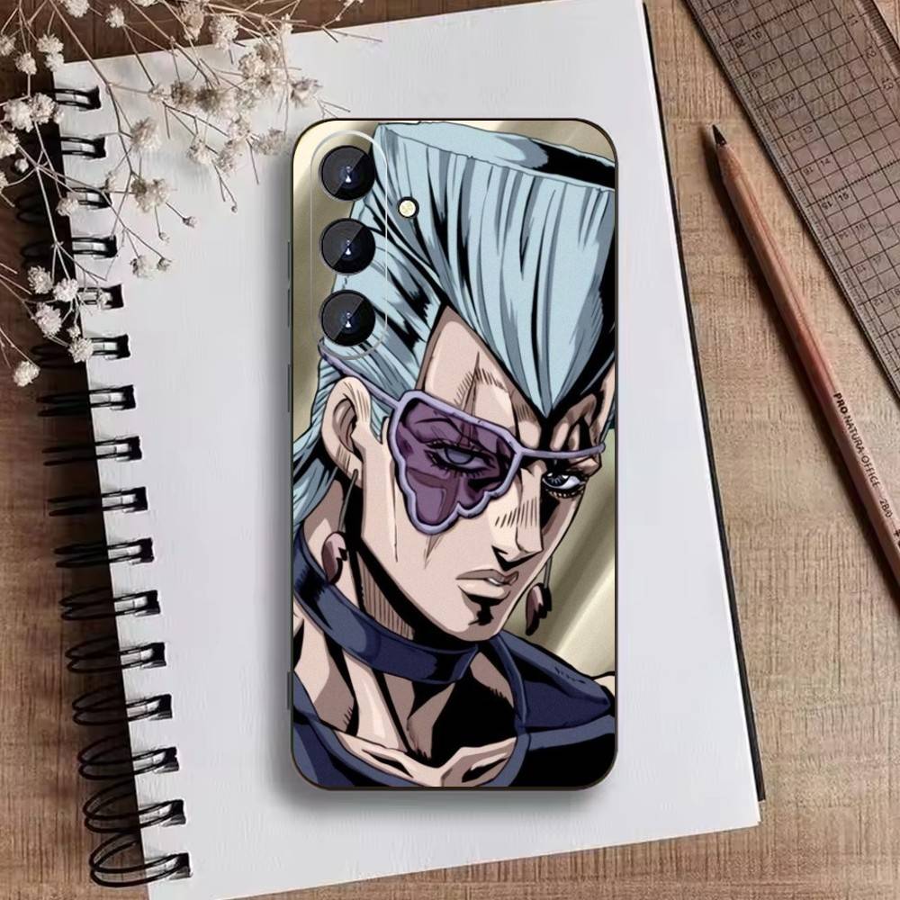 Чехол для телефона с изображением из аниме JoJo's Bizarre Adventure для Samsung Galaxy A73, 21, 22, 32, 71, 53, 52, 51, 80, 5G, мягкий черный