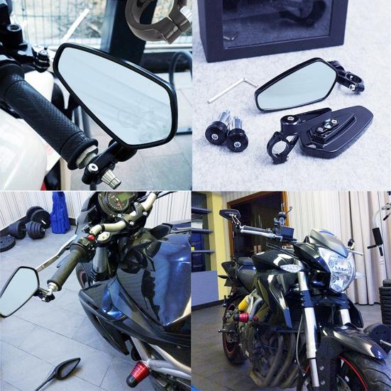 2 шт./компл., 22 мм, ручка для мотоцикла, скутера, конец стержня, замена зеркала заднего вида