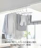 Yamazaki Jitsugyo 5621 Indoor Clothes Drying Hook, Set of 2, White, Approx. W1.5XD5.5XH7 (per Piece) Cm, Tower Hook On the Lintel, Fixed with Screws,