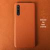 Honor 20 Series Genuine Leather Half-Cover Case with Litchi Pattern for Protection