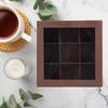 Wooden Tea Storage   with Clear Acrylic Top Window 9 Compartments Eco Friendly Tea Bag Holder Multi Functional Storage Box
