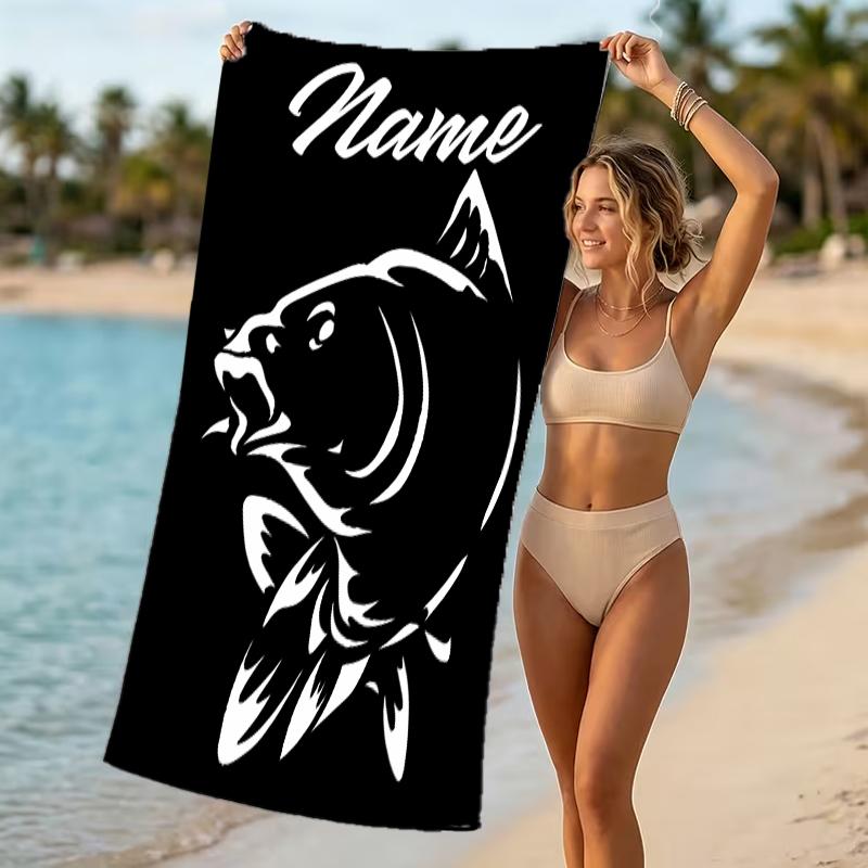 Customizable personalized beach towels Nash logo themed designs.Suitable for the beach, yoga, sports;ideal as beach accessories
