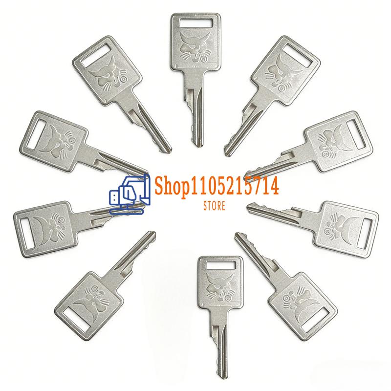 10PCS D250 Ignition Key for Bobcat Skid Steer Loaders and Mini Excavators 6693241