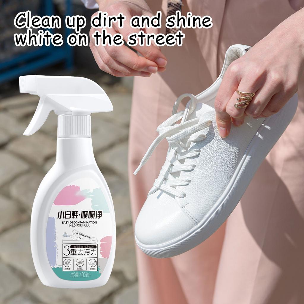 Чистящее средство для обуви, спрей-очиститель для обуви, химчистка, бытовая щетка для обуви, мытье обуви 400 мл