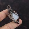 Подвеска Rainbow Moonstone, подвеска из медной проволоки с драгоценным камнем, подвеска ручной работы в стиле бохо, медная бижутерия, подвеска для подарка, ювелирные изделия с проволочной обмоткой