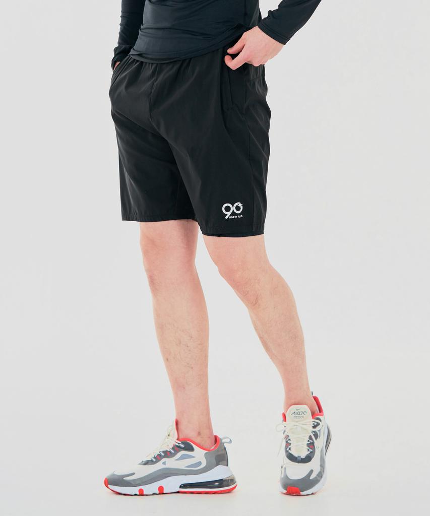 NINETY PLUS Two-In-One Short Leggings 2.0 Pants (Black)