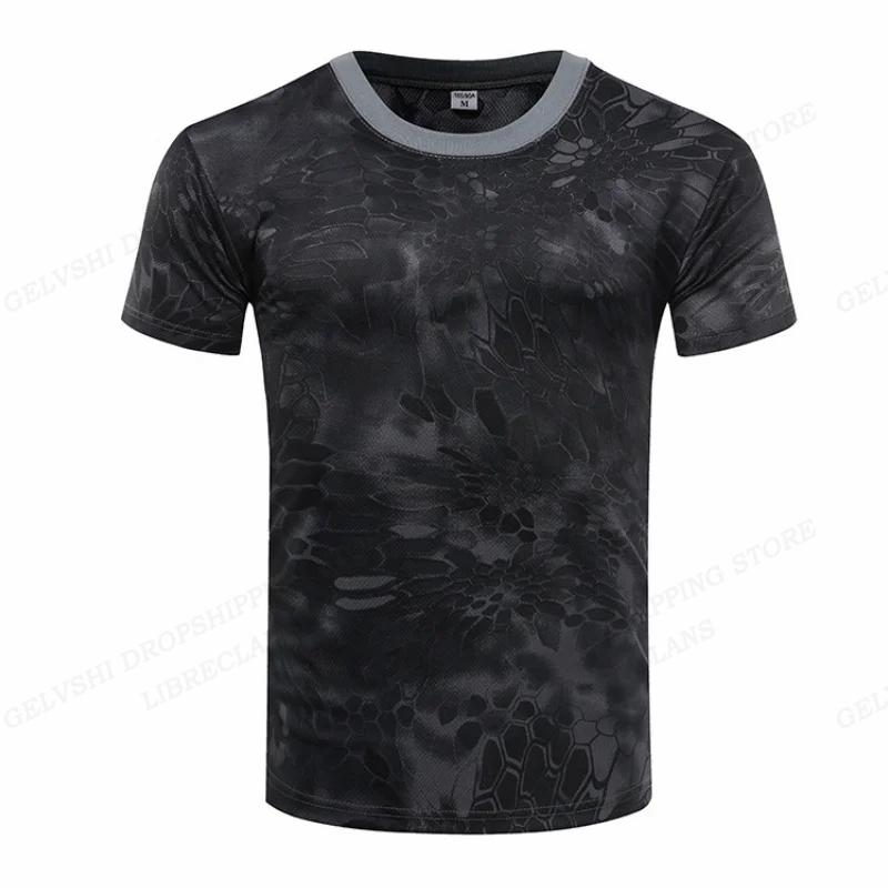 Summer Round Neck 3D Camouflage Print Top Fashionable Outdoors Casual Short Sleeved Men's T-shirts